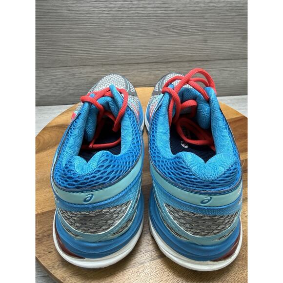 Asics GEL Cumulus 17 Aqua Blue Silver Running Shoes Women US 8 T5D8N - Picture 5 of 8